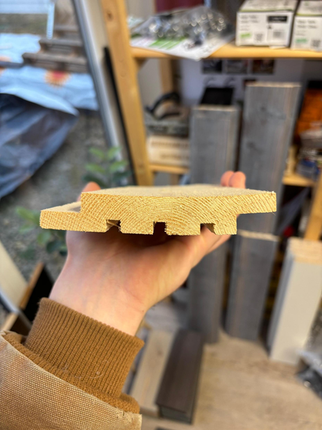 UYS/S profils, pusspunde šķērsgriezums